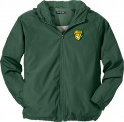 Unisex Sport-Tek Hooded Raglan Jacket, Forest Green